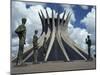 Cathedral, Brasilia, Unesco World Heritage Site, Brazil, South America-Walter Rawlings-Mounted Photographic Print