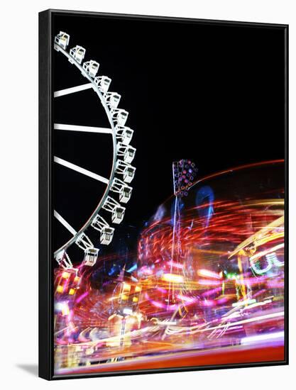 Cathedral, Carousel, Amusement Ride, Motion, Dynamic-Axel Schmies-Framed Photographic Print