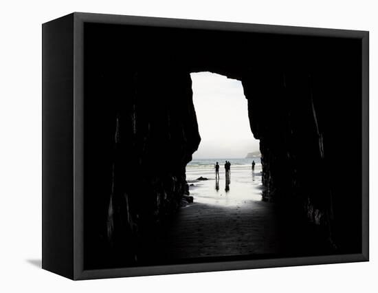 Cathedral Cave, Catlins Coast, South Island, New Zealand-David Wall-Framed Stretched Canvas