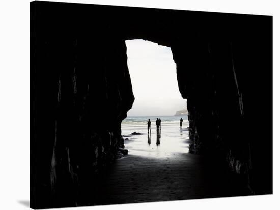 Cathedral Cave, Catlins Coast, South Island, New Zealand-David Wall-Stretched Canvas