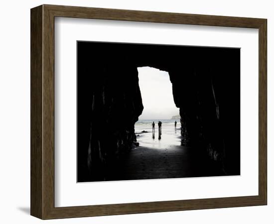 Cathedral Cave, Catlins Coast, South Island, New Zealand-David Wall-Framed Photographic Print