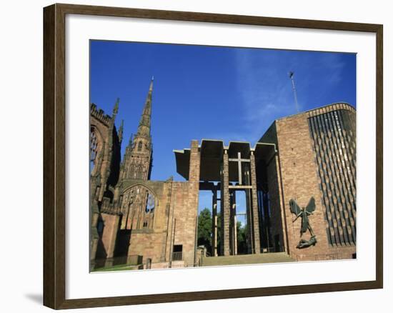 Cathedral Church of St. Michael, Old and New, Coventry, Warwickshire, West Midlands, England, UK-Neale Clarke-Framed Photographic Print