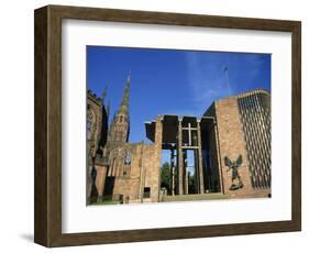 Cathedral Church of St. Michael, Old and New, Coventry, Warwickshire, West Midlands, England, UK-Neale Clarke-Framed Photographic Print