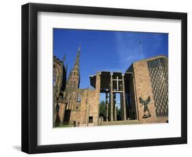 Cathedral Church of St. Michael, Old and New, Coventry, Warwickshire, West Midlands, England, UK-Neale Clarke-Framed Photographic Print