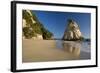 Cathedral Cove Cliffs and Artfully Sculpted Rock-null-Framed Photographic Print