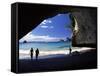 Cathedral Cove, Coromandel Peninsula-David Wall-Framed Stretched Canvas