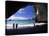 Cathedral Cove, Coromandel Peninsula-David Wall-Stretched Canvas