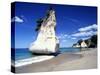 Cathedral Cove, Coromandel Peninsula-David Wall-Stretched Canvas