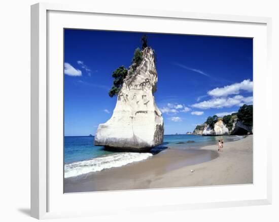 Cathedral Cove, Coromandel Peninsula-David Wall-Framed Photographic Print