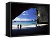 Cathedral Cove, Coromandel Peninsula-David Wall-Framed Stretched Canvas