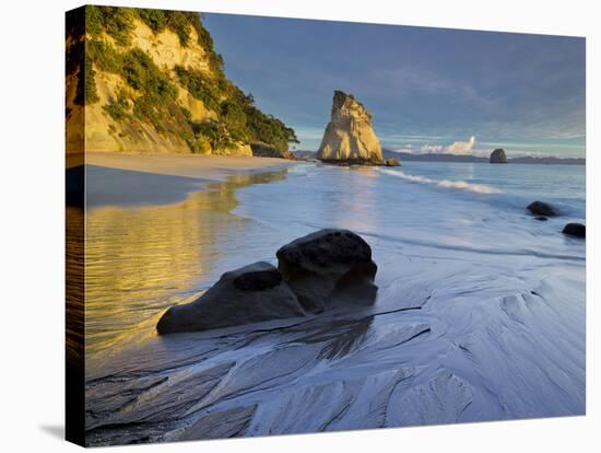 Cathedral Cove, Hahei, Coromadel Peninsula, Waikato, North Island, New Zealand-Rainer Mirau-Stretched Canvas