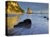 Cathedral Cove, Hahei, Coromadel Peninsula, Waikato, North Island, New Zealand-Rainer Mirau-Stretched Canvas