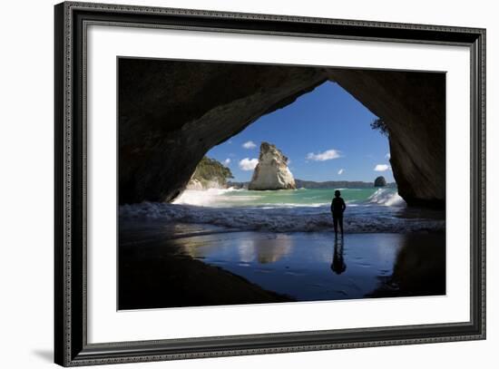 Cathedral Cove, Hahei, Coromandel Peninsula, Waikato, North Island, New Zealand, Pacific-Stuart-Framed Photographic Print