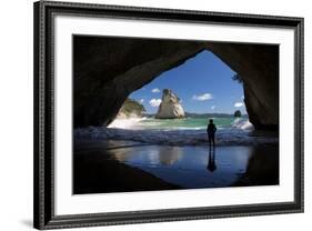 Cathedral Cove, Hahei, Coromandel Peninsula, Waikato, North Island, New Zealand, Pacific-Stuart-Framed Photographic Print