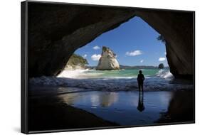 Cathedral Cove, Hahei, Coromandel Peninsula, Waikato, North Island, New Zealand, Pacific-Stuart-Framed Photographic Print