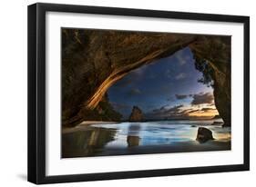 Cathedral Cove-Yan Zhang-Framed Art Print