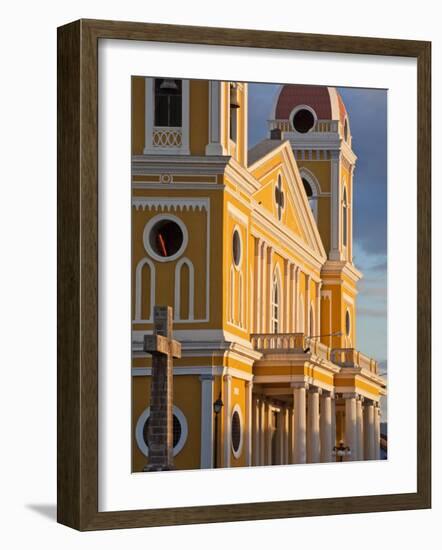 Cathedral De Granada, Park Colon (Park Central), Granada, Nicaragua, Central America-Jane Sweeney-Framed Photographic Print