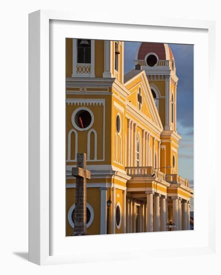 Cathedral De Granada, Park Colon (Park Central), Granada, Nicaragua, Central America-Jane Sweeney-Framed Photographic Print