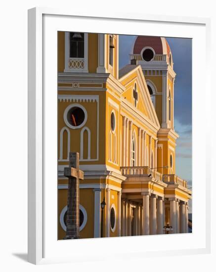 Cathedral De Granada, Park Colon (Park Central), Granada, Nicaragua, Central America-Jane Sweeney-Framed Photographic Print