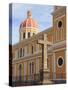 Cathedral De Granada, Park Colon, Park Central, Granada, Nicaragua, Central America-null-Stretched Canvas