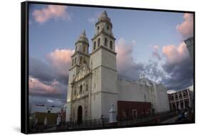 Cathedral de Nuestra Signora de Purisima Concepcion, Campeche, UNESCO World Heritage Site, Yucatan,-Peter Groenendijk-Framed Stretched Canvas