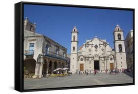 Cathedral de San Cristobal, Plaza de la Cathedral, Old Town, Havana, Cuba-Richard Maschmeyer-Framed Stretched Canvas