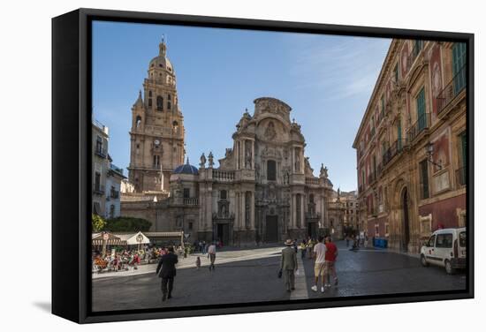 Cathedral De Santa Maria, Murcia, Region of Murcia, Spain-Michael Snell-Framed Stretched Canvas