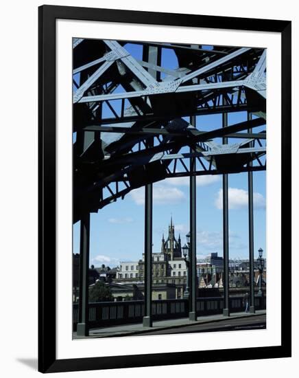 Cathedral from the Bridge, Newcastle Upon Tyne, Tyne and Wear, England, United Kingdom, Europe-James Emmerson-Framed Photographic Print