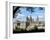 Cathedral from the Park, Santiago De Compostela, Unesco World Heritage Site, Galicia, Spain-Adam Woolfitt-Framed Photographic Print