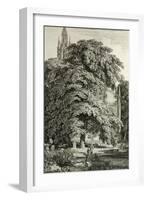 Cathedral Hidden Among Trees-Karl Friedrich Schinkel-Framed Giclee Print