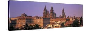 Cathedral in a City, Santiago De Compostela, La Coruna, Galicia, Spain-null-Stretched Canvas