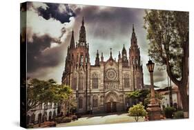 Cathedral in Arucas, Gran Canaria-Oleg Znamenskiy-Stretched Canvas