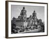 Cathedral in Mexico City Photograph - Mexico City, Mexico-Lantern Press-Framed Art Print