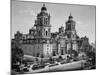 Cathedral in Mexico City Photograph - Mexico City, Mexico-Lantern Press-Mounted Art Print