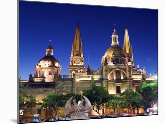 Cathedral in Plaza De Armas, Guadalajara, Mexico, North America-Christian Kober-Mounted Photographic Print