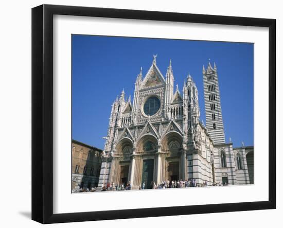 Cathedral in Siena, UNESCO World Heritage Site, Tuscany, Italy, Europe-Rainford Roy-Framed Photographic Print