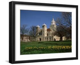 Cathedral in Spring, Old Portsmouth, Hampshire, England, United Kingdom-Jean Brooks-Framed Photographic Print