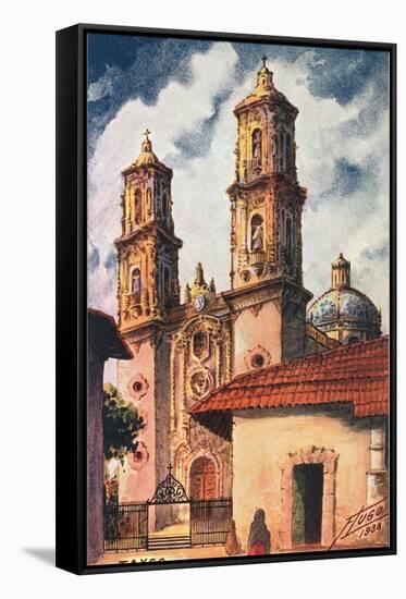Cathedral in Taxco, Mexico-null-Framed Stretched Canvas