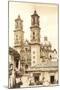 Cathedral in Taxco-null-Mounted Art Print