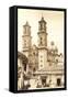 Cathedral in Taxco-null-Framed Stretched Canvas