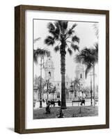 Cathedral in the Plaza de Armas in Peru Photograph - Lima, Peru-Lantern Press-Framed Art Print