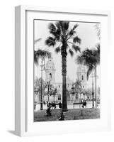 Cathedral in the Plaza de Armas in Peru Photograph - Lima, Peru-Lantern Press-Framed Art Print