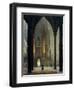 Cathedral in Winter, 1821-Ernst Ferdinand Oehme-Framed Giclee Print