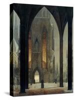 Cathedral in Winter, 1821-Ernst Ferdinand Oehme-Stretched Canvas