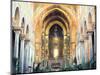 Cathedral Interior with Mosaics, Monreale, Sicily, Italy-Peter Thompson-Mounted Photographic Print