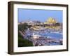 Cathedral La Seu and Harbour, Palma De Mallorca, Mallorca, Balearic Islands, Spain-Doug Pearson-Framed Photographic Print