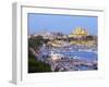 Cathedral La Seu and Harbour, Palma De Mallorca, Mallorca, Balearic Islands, Spain-Doug Pearson-Framed Photographic Print