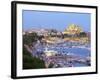 Cathedral La Seu and Harbour, Palma De Mallorca, Mallorca, Balearic Islands, Spain-Doug Pearson-Framed Photographic Print