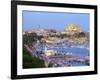 Cathedral La Seu and Harbour, Palma De Mallorca, Mallorca, Balearic Islands, Spain-Doug Pearson-Framed Photographic Print