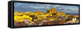 Cathedral La Seu and Old Town Rooftops, Palma De Mallorca, Mallorca, Balearic Islands, Spain-Doug Pearson-Framed Stretched Canvas
